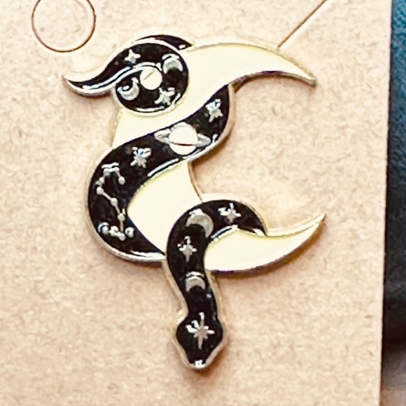 2/$15 Crescent Moon Wrapped w/Black Snake Stars Moons Constellation & Planet - Picture 3 of 8